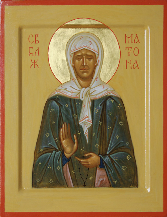 Depiction of Saint Matrona of Moscow