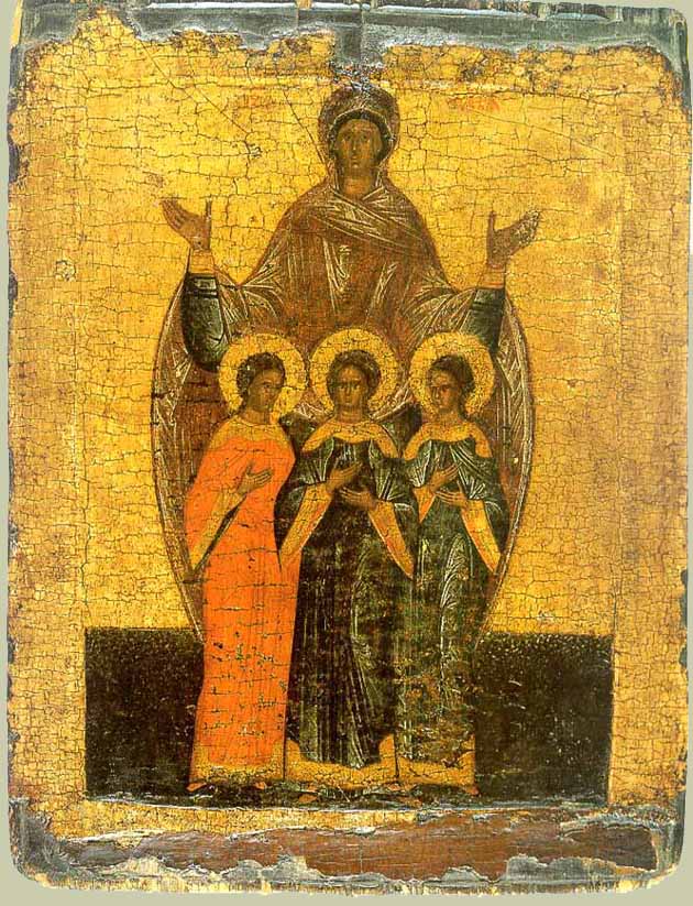 Depiction of Martyr Sophia at Rome
